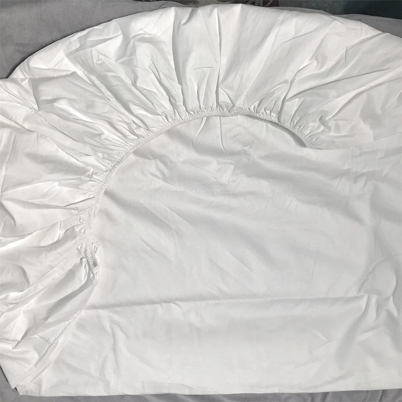 Deluxe 100 czesany bawełniany biały sateen 400T hotel dopasowany arkusz łóżka