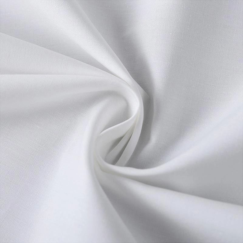 Pure White 233TC Percale Plain Hotel Cotton Arkusz